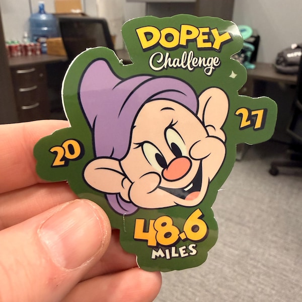 runDisney Inspired 2027 Marathon Weekend Dopey Challenge Sticker