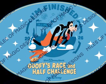 Goofy Race and Half Challenge "I'm Finished" Decal- Made To Order