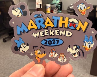 runDisney Inspired 2027 Marathon Weekend Sticker