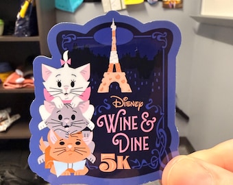 2026 Wine and Dine 5k Sticker- Made to Order