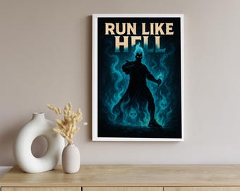 Villians Running Motivational Poster- Hades (INSTANT DOWNLOAD) PDF
