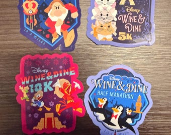 Rundisney inspired 2026 Wine and Dine Sticker Pack- PRINTED