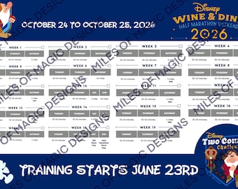 2026 Wine and Dine Two Course Challenge Training Poster INSTANT DOWNLOAD pdf & png