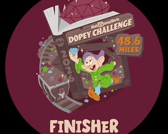 2025 Dopey Challenge Finisher Decal- Made to Order