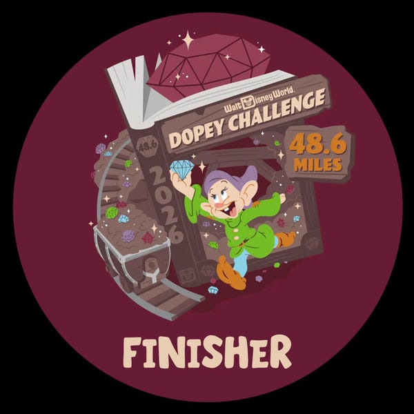2025 Dopey Challenge Finisher Decal- Made to Order