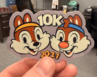 runDisney Inspired 2027 Marathon Weekend 10k Sticker Made to Order