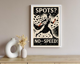 Villians Running Motivational Poster- Cruella De Vil  (INSTANT DOWNLOAD) PDF