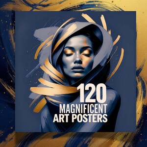 Te veo – Colección Blue Style • 120 Posters Muraux PDF à Télécharger • Art Blue & Or • Déco Moderne, Fond d’Écran, Cartes, for you