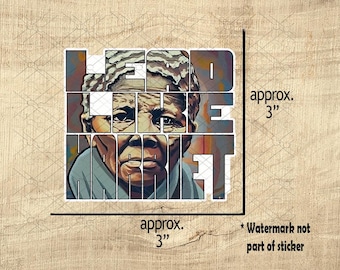 Harriet Tubman Sticker, Black Leaders Icons Vinyl Stickers, BLM, Baseball Legends