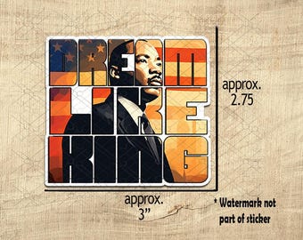 MLK, Black Leaders Icons Vinyl Stickers, BLM, Black History Month