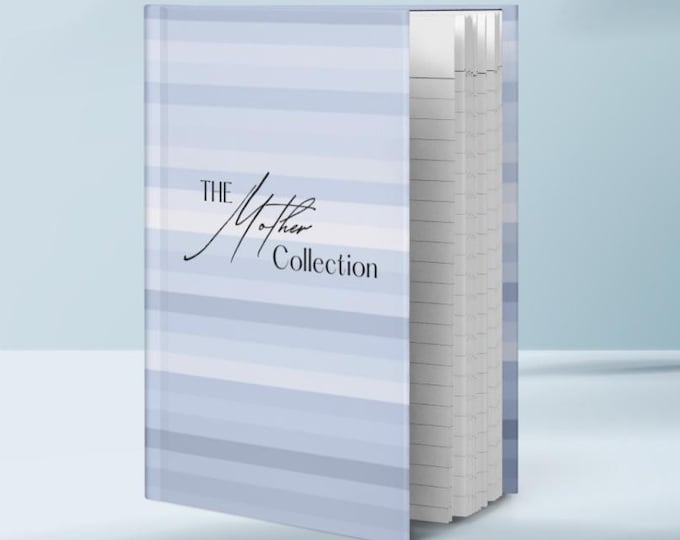 The Mother Collection| Hardcover Journal Grey/Blue| Postpartum/Experienced/Seasoned Mother
