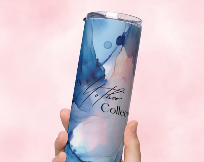 The Mother Collection Stainless Steel Tumbler| Blue and Pink| Postpartum/Experienced/ Seasoned Mother