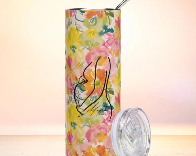 The Mother Collection Stainless Steel Tumbler| Joyful Bloom Pregnant/Expecting Moms