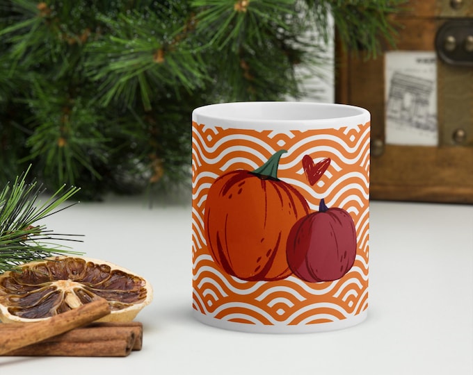 Mother Collection| White Glossy Mug| Sweet Pumpkin