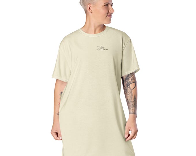 The Mother Collection T-shirt Dress| Off White Comfort Dress