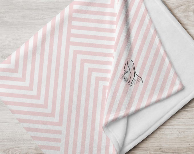 The Mother Collection Patterned Pink Throw Blanket