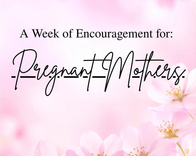 The Mother Collection| Week of Encouragement for Pregnant Mothers