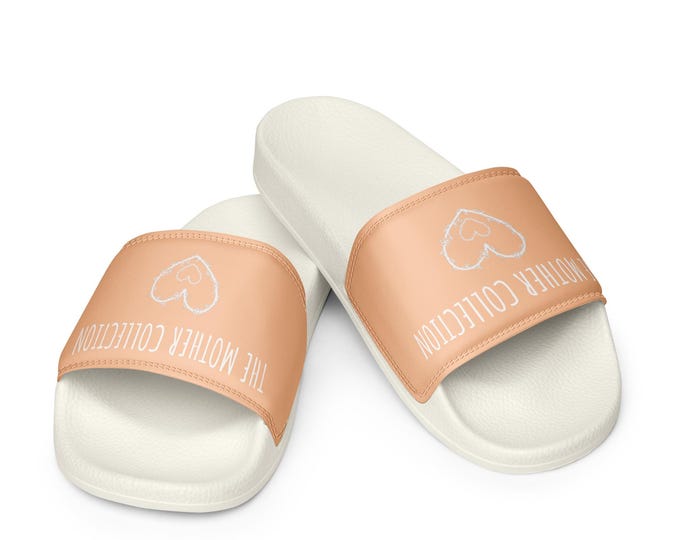 Mother Collection| Hospital Shower Shoes| Women's Slides| Peach