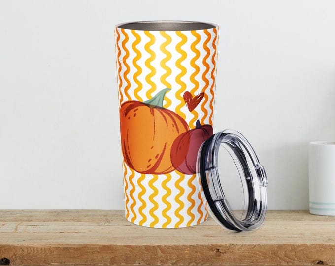 Mother Collection| Tapered Stainless Steel Tumbler| Sweet Pumpkin
