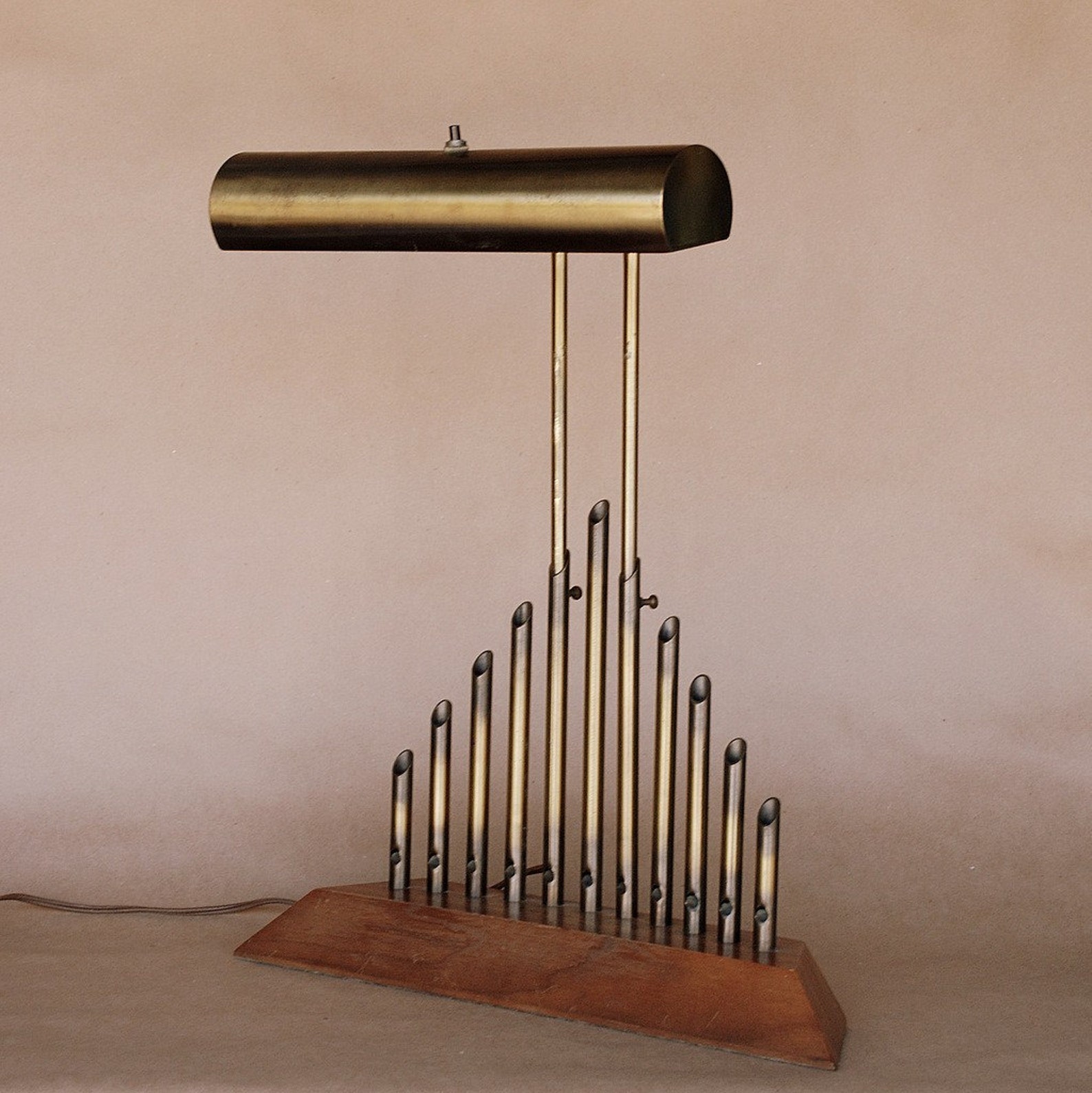 Vintage pipe organ piano or desk lamp Etsy