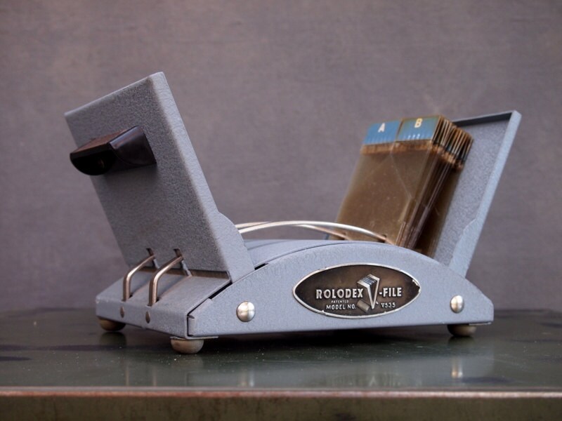 Vintage Zephyr Rolodex V File Model v535 Mid Century Office Etsy