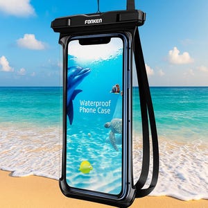 Wasserdichte Telefon-Hüllen-Tasche - Trockene Beutel für Strand, Pool, Kayakfahren, Reisen | Universal passend für iPhone + Samsung | Sommer Geschenk