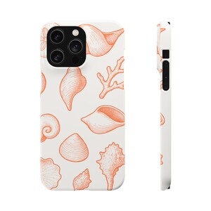 Nautical Shells Phone Case, Coastal Phone Cover, Beach Lover Gift, Ocean-Inspired Shell Design, Summer Accessory, Sea Life Decor