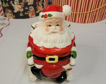 Rare vintage 1950s Napco Japan Santa Wall Pocket Santa Wall Planter Vase dx2459 6 Etsy