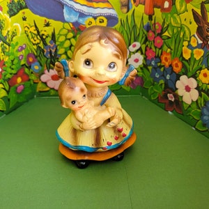 Vintage Josef Originals Wee Folks &quot;Bath Time &quot; Figurine 1940s