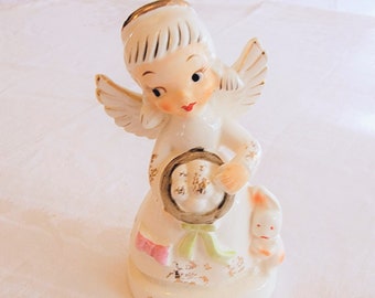 Vintage 1950s Easter  Angel with Bunny Rare Relco !