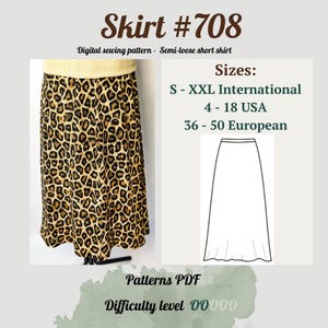 Long Skirt Sewing Pattern PDF | Maxi Skirt Sewing Pattern PDF | Sewing Patterns Skirt |Long flared skirt style | Women Sewing Pattern |