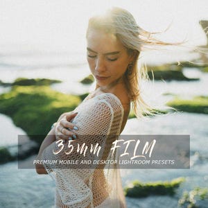5x 35mm Analog Film Lightroom Presets, Sunset Golden Hour, Warm Beach Summer-Presets, Instagram-Presets, Influencer Sunset Filters, Golden
