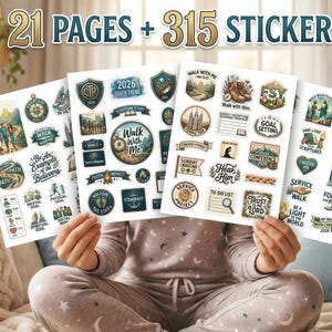 2026 LDS Youth Theme Planner Stickers: Walk With Me Bundle (Printable)