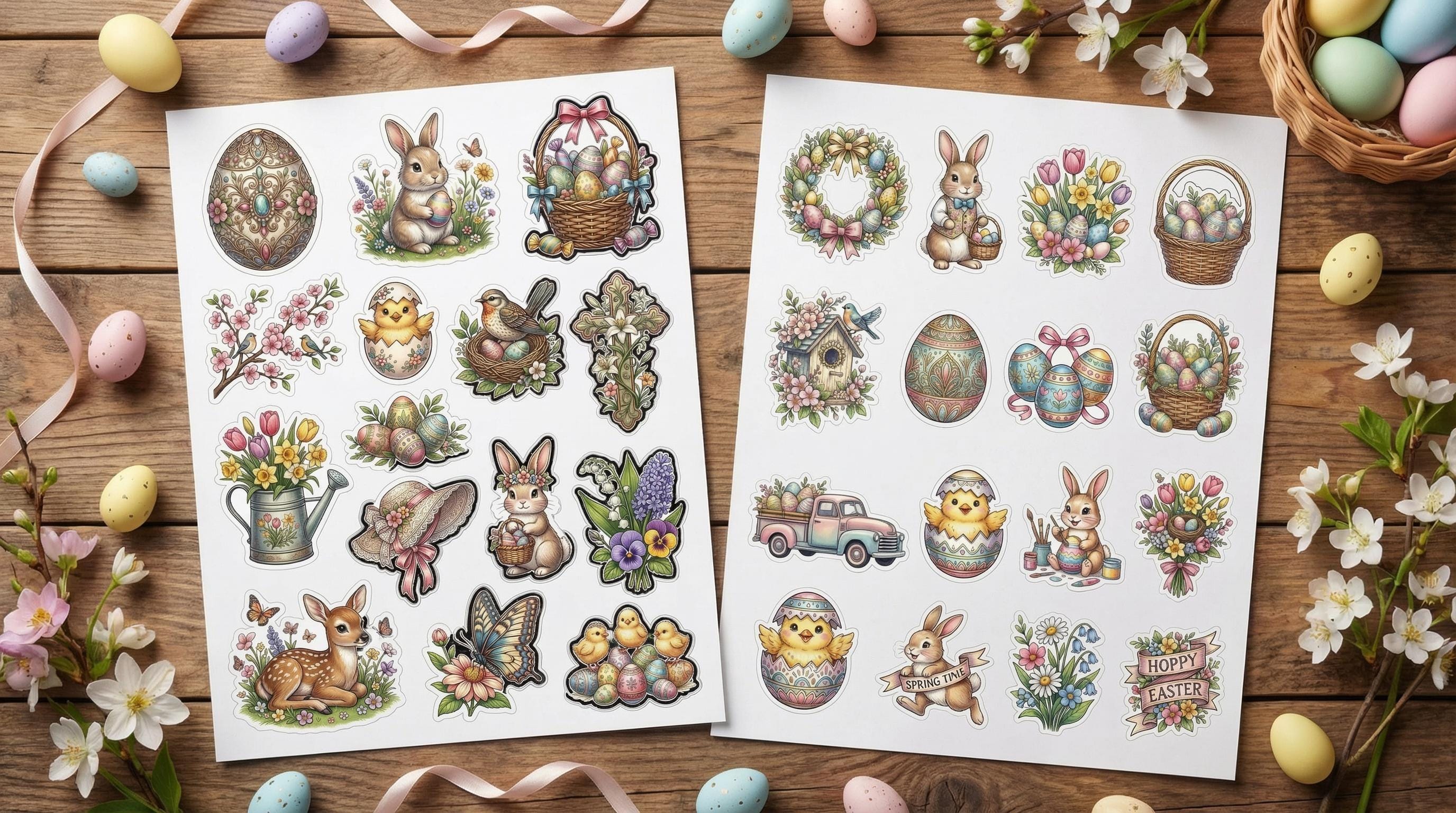 Easter Planner Stickers Bundle | Printable & Digital Spring Goodnotes ...
