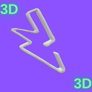 Lightning Bolt Cookie Cutter (Model 2) – STL File – Personal Use License