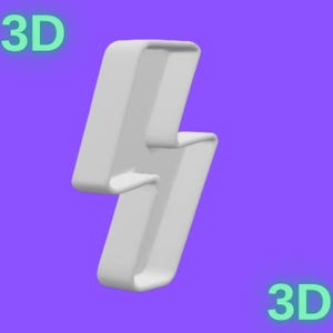 Lightning Bolt Cookie Cutter – STL File – Personal Use License