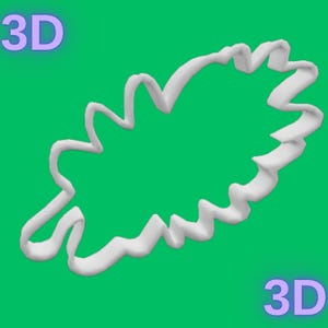 Palm Leaf Cookie Cutter (Model 3)– STL File – Personal Use License
