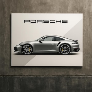 Porsche 911 Turbo  Wall Art, Vintage Porsche Print, Porsche Wall Art, Vintage Car Poster, Old Money Poster, Classic Aesthetic Porsche Poster