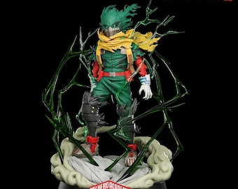 Midoriya Izuku Dark Deku My Hero Academia High Quality STL Model - STL File for 3d Printer, Statue, Figure, Figurine.