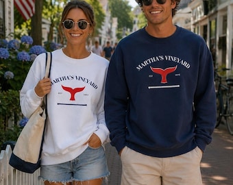 New England Series, Martha's Vineyard Crewneck Sweatshirt Gildan