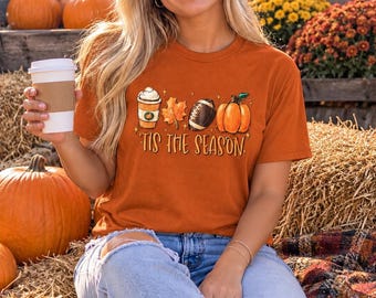 New TIS THE SEASON  Fall T-Shirt Gildan Soft Style