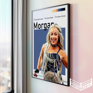 Morgan Poster, Pro Wrestling Poster, Minimalistisches Sport Poster, Wrestling Print, Wrestling Fans, Wrestling Geschenk *DIGITALES POSTER*