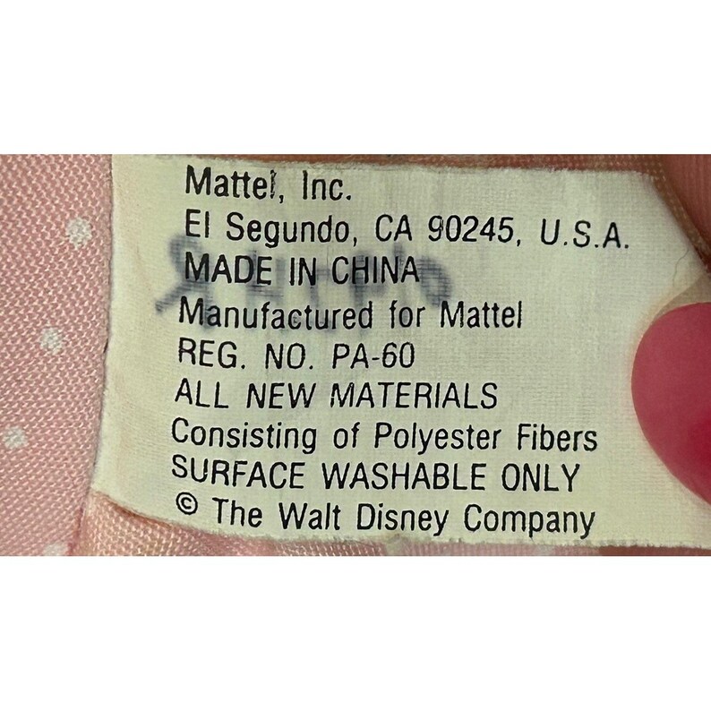 Vintage Mattel Walt Disney Minnie Mouse Learn to Dress Me-pop 15-inch knuffel afbeelding 7