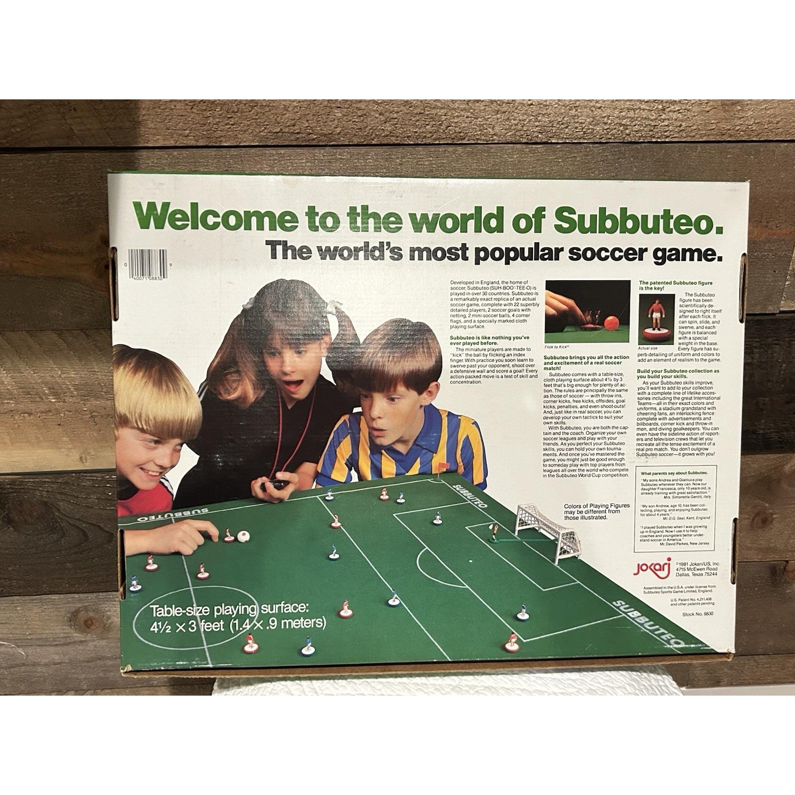 1981 Jokari USA Subbuteo Table Soccer Game Club Edition VTG EUC