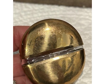 1940's Empty Travel Perfume Bottle With Glass Stopper