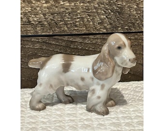 B&G Bing and Grondahl 2172 Cocker Spaniel Puppy Dog Denmark Porcelain Statue
