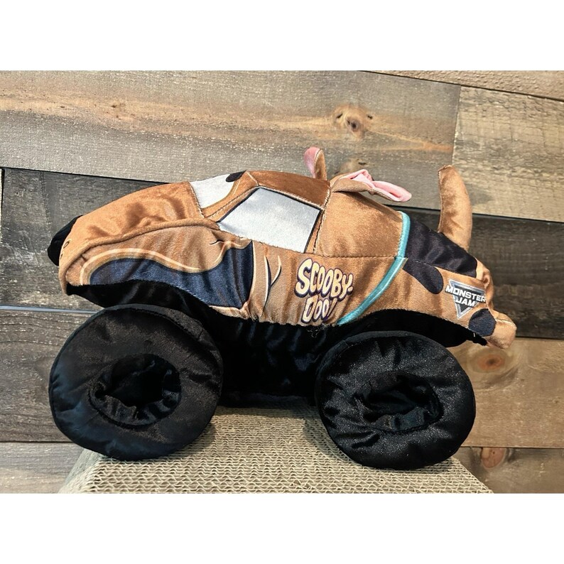Scooby Doo Monster Jam Monster Truck Plush Nylon Stuffed Animal Dog 14" image 2