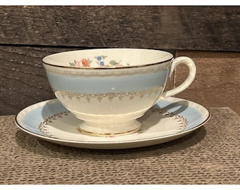 Homer Laughlin Eggshell Georgian Chateau Cup & Saucer G3468