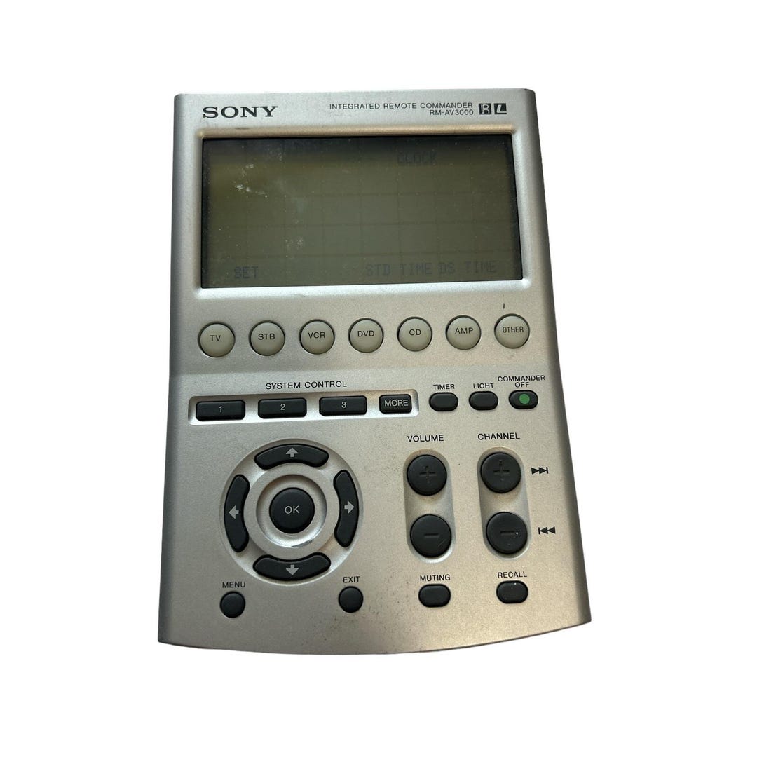 SONY (RM-AV3000) Integrated 18 Component Universal Remote