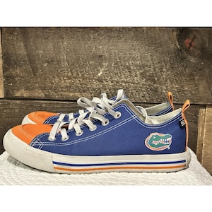 SKICKS Florida Gators Low Top Sneaker Men's Size 8 Blue Orange White